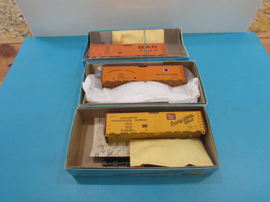 HO Scale Athearn (3Cars) Assorted 40' Box Cars Lot#1617