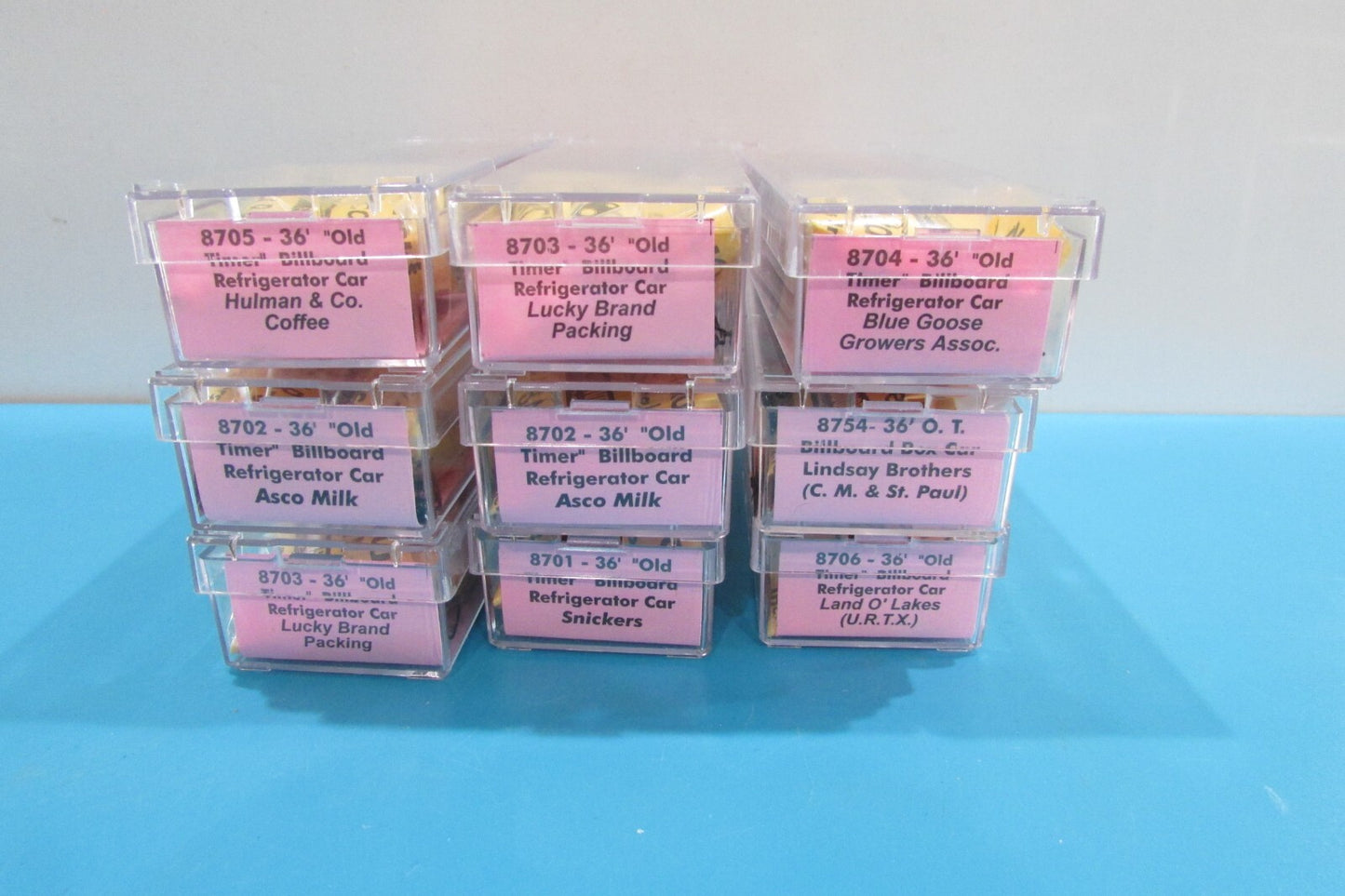N Scale RoundHouse Assorted Reefer Car Kits (9) Lot#2593