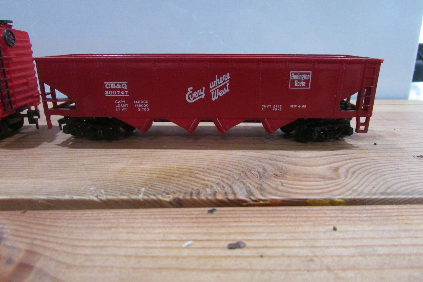 HO Scale (4) Assorted Freight Car Burlington (CB&Q) LOT#0123