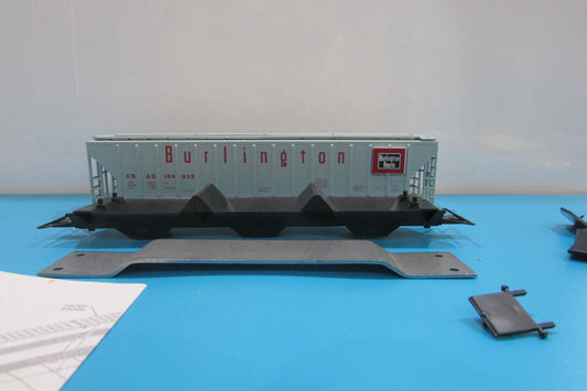 HO Scale Athearn 5302 54ft Hopper Car Burlington Kit Lot#0715