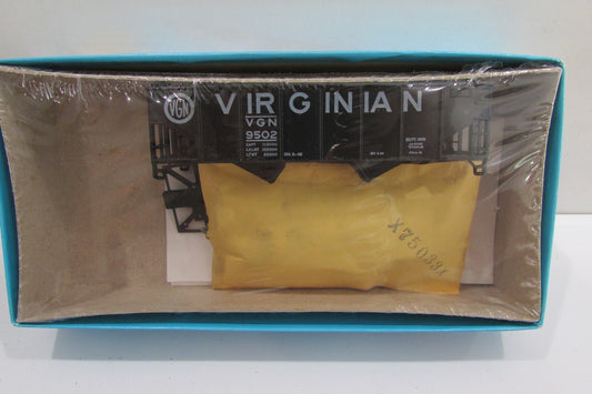 HO Scale Athearn 5446 34ft R/S Black Hopper VIRGINIAN #9502