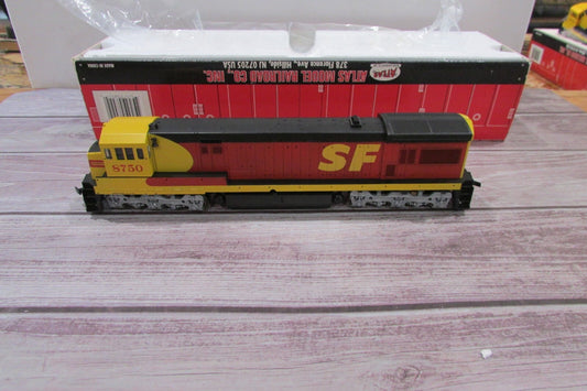 HO Scale Atlas 8551 U36C Santa Fe Diesel Locomotive #8750 Lot#2969