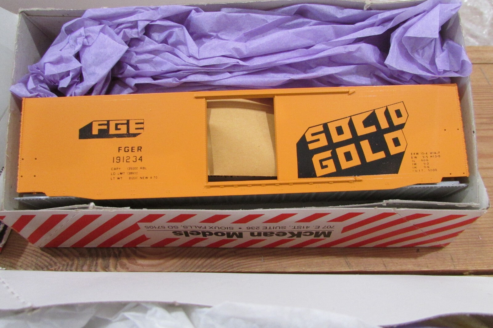 HO Scale McKean (4) Assorted Freight Cars Kits Lot#2366