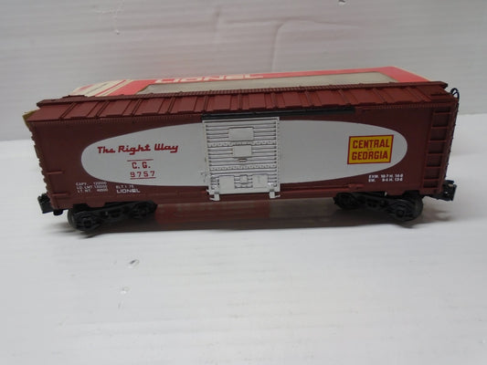 O SCALE  Lionel 6-9757 Central of Georgia Boxcar LN/Box