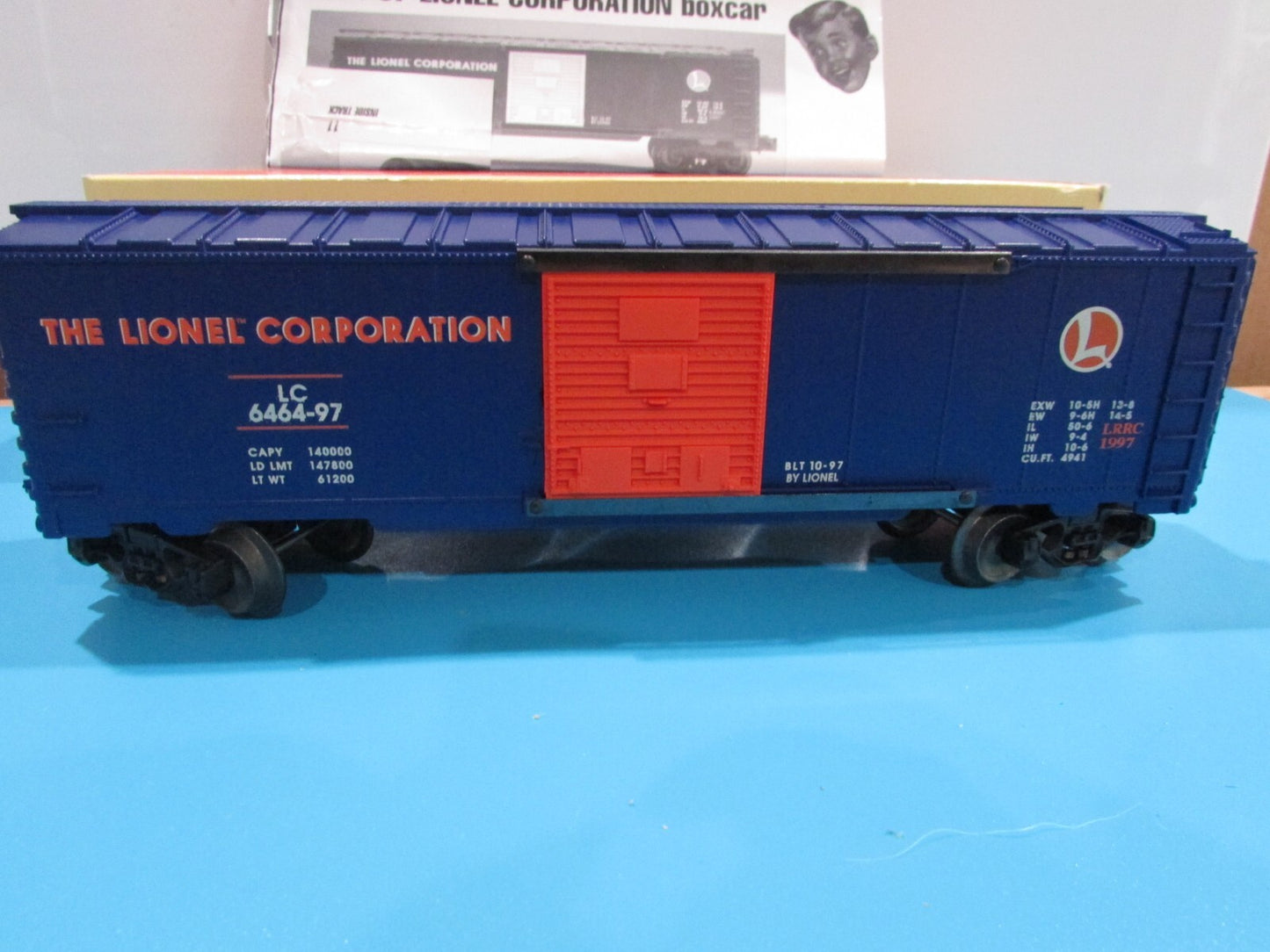 O Scale Lionel 6-19953 Lionel Railroader Club 6464-97 Box Car Lot#0765