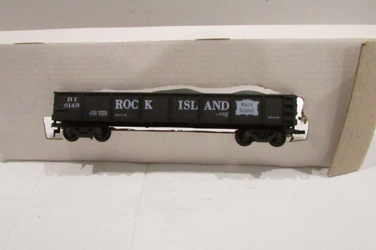 HO Scale AHM 5431G Gondola with Load Rock Island #6143