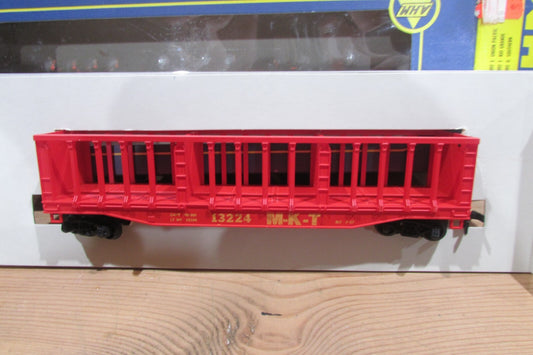 HO Scale AHM 5392D Pulpwood Rack Car M.K.T #13224