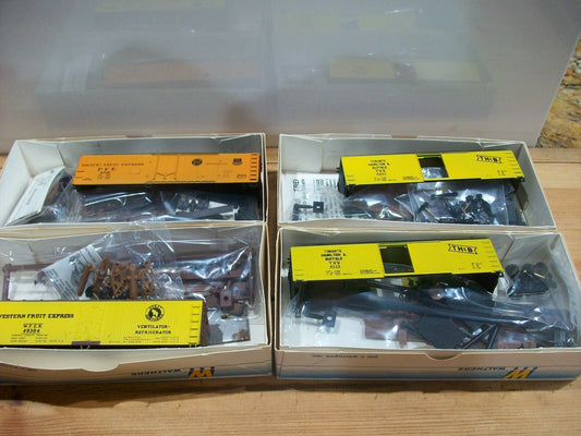 HO Scale (4 )Assorted Walthers Freight Cars Kits Lot#4069