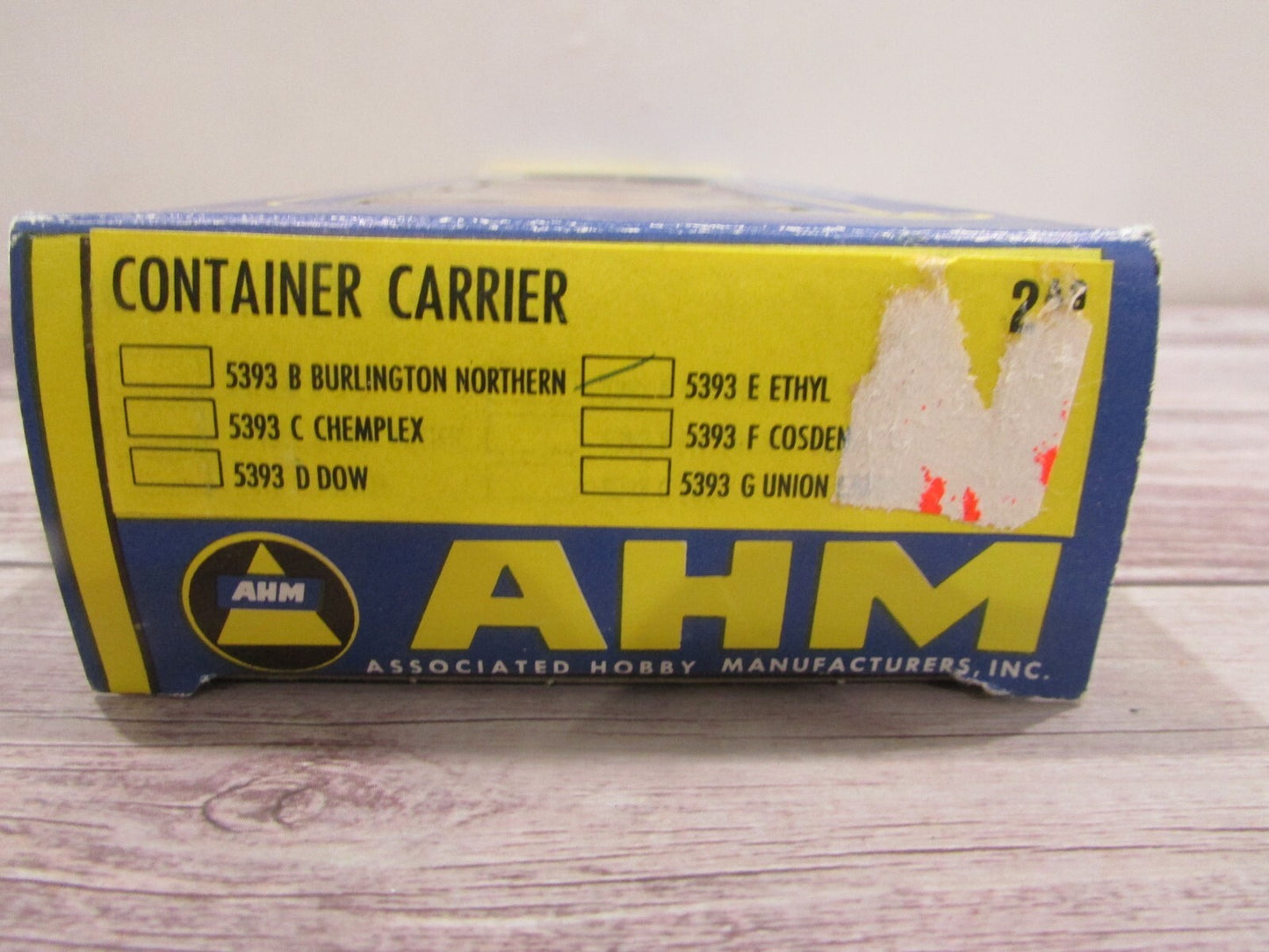 HO Scale AHM Container Carrier Ethyl Car#EBX 90