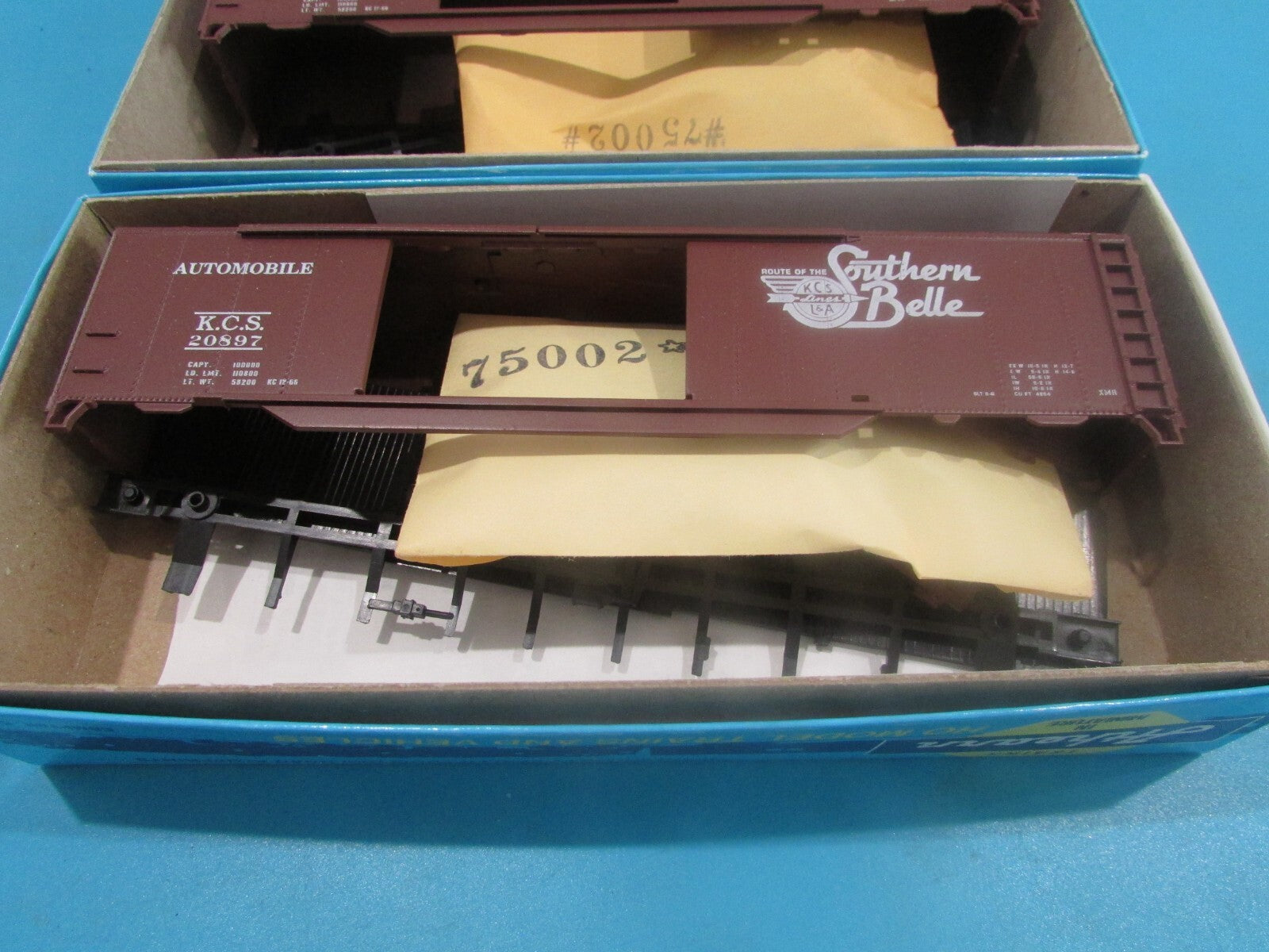 HO Scale Athearn 5031 (3) 50ft Auto Box Cars KCS Lot#1536