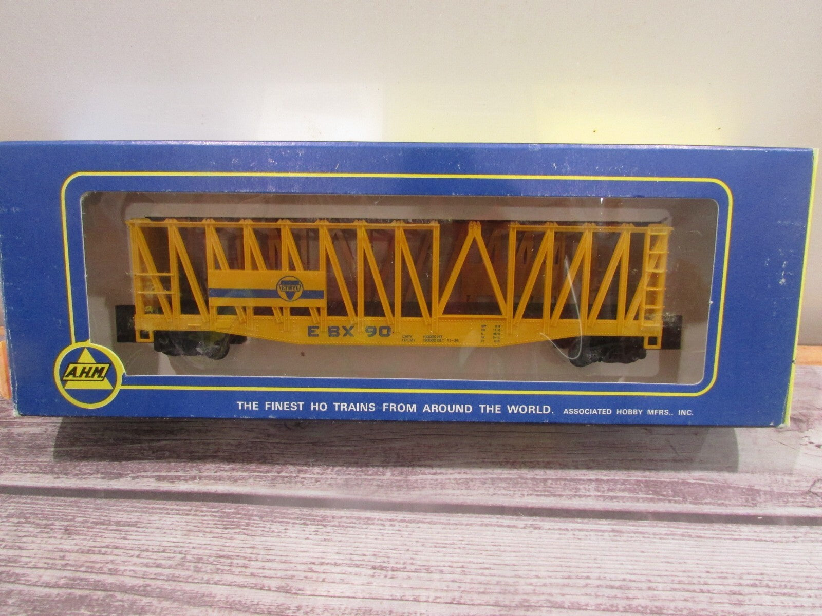 HO Scale AHM Container Carrier Ethyl Car#EBX 90