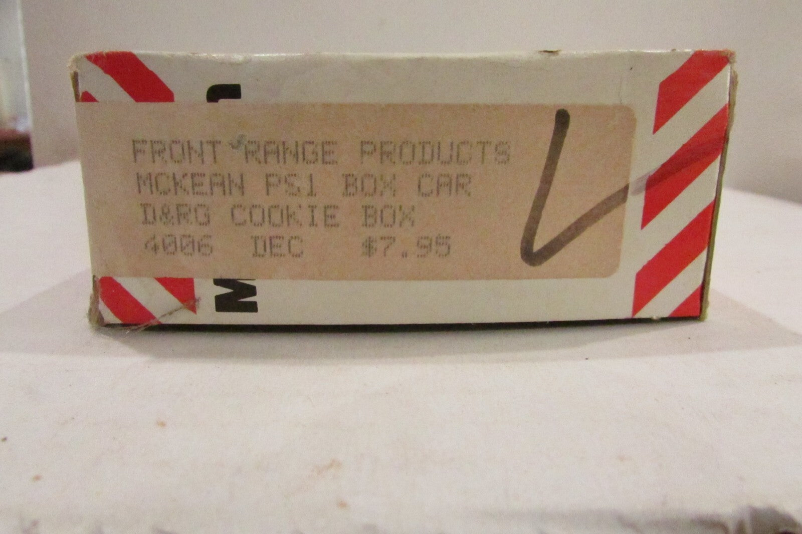 HO Scale McKean 4006 PS--1 Box Car Kit D&RG Cookie Box #60042