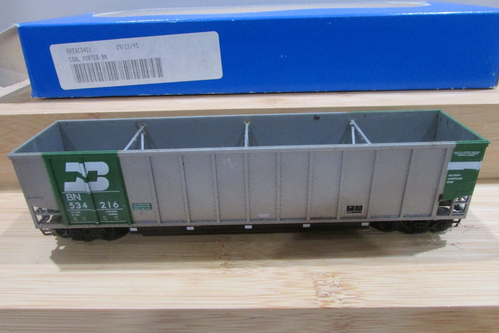 HO Scale E&C Shop 0401-8 Johnstown CoalPorter Burlinton Northern #534216 ECS4987