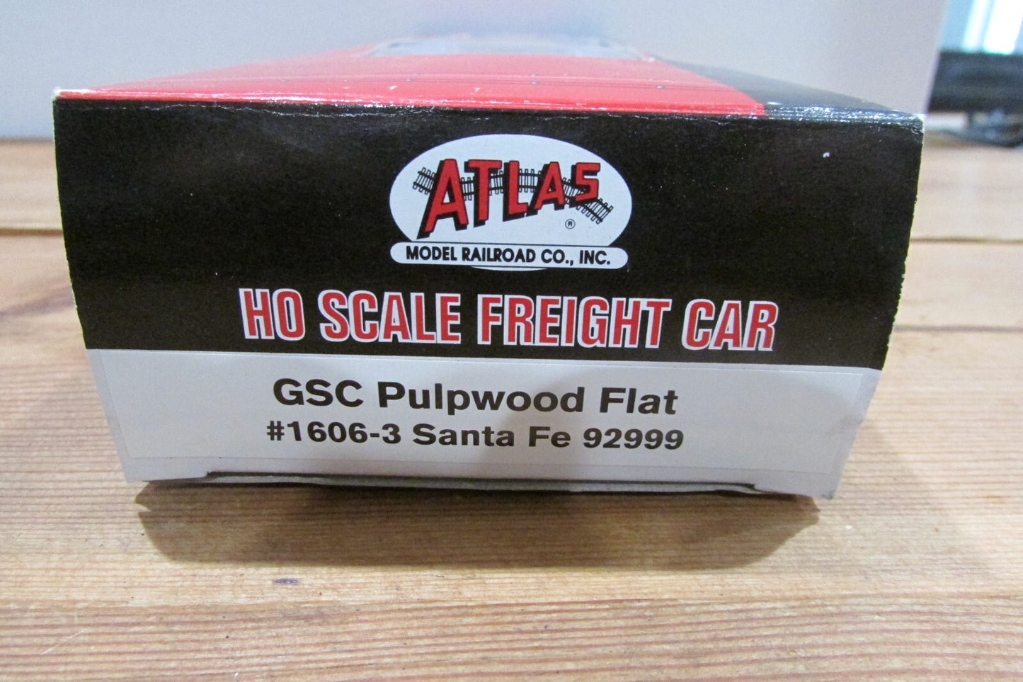 HO Scale Atlas Item#1606/3 GSC Pulpwood Flat Car Santa Fe 92999 Lot#4213