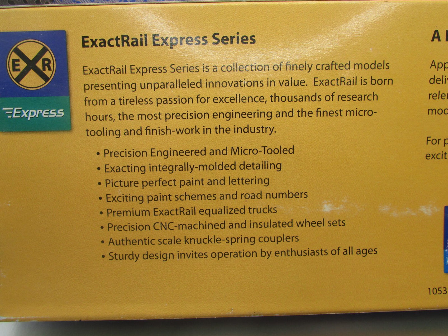 HO Scale ExactRail Express Series 1009-1 MNS Gunderson 5200Cu, Box Car Lot#4137