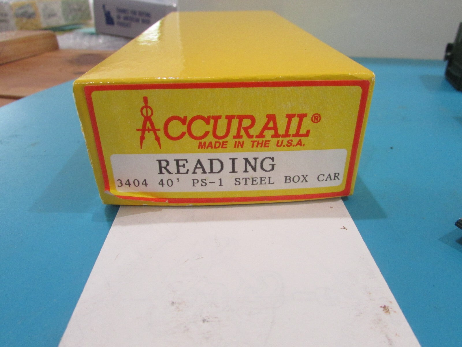 HO Scale Accurail 3404 40' PS-1 Steel Box Car Reading Lot#1483