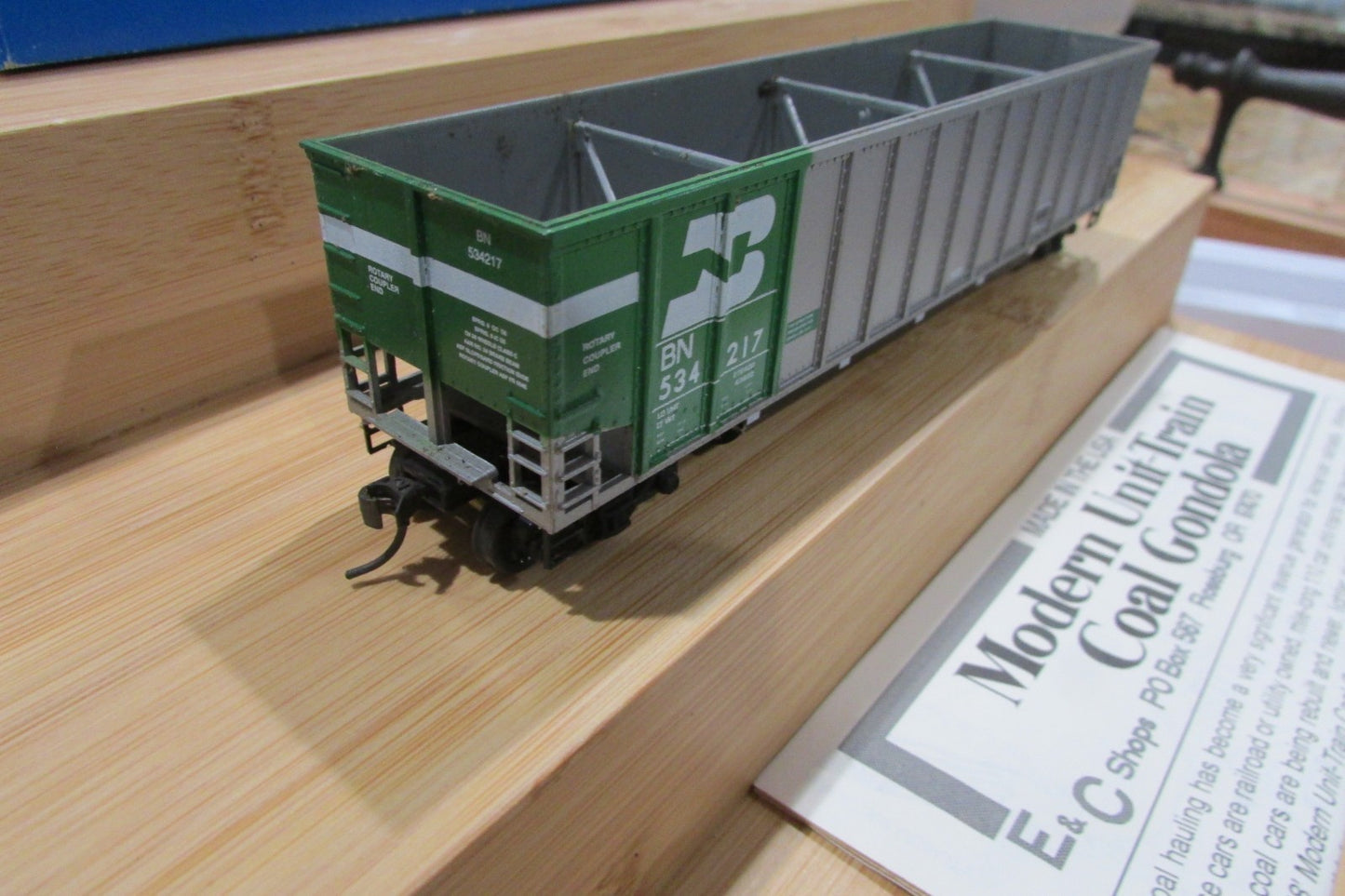 HO Scale E&C Shop 0401 Johnstown CoalPorter Burlinton Northern #534217 ECS4986