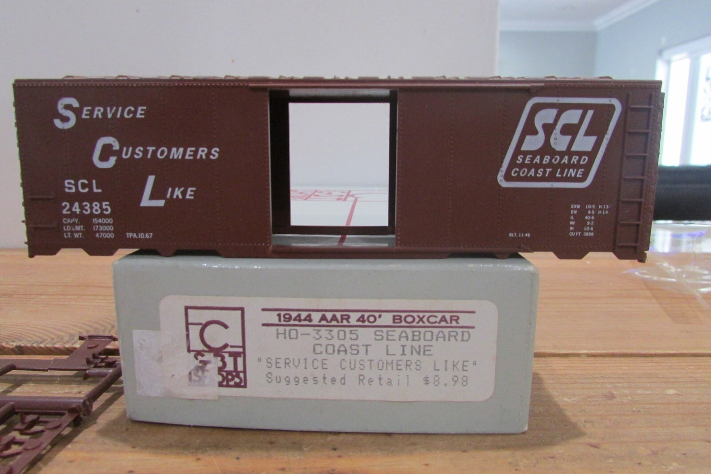 HO Scale C&BT Shops Seaboard Coast Line 1944 AAR 40'Box Car CBT4769