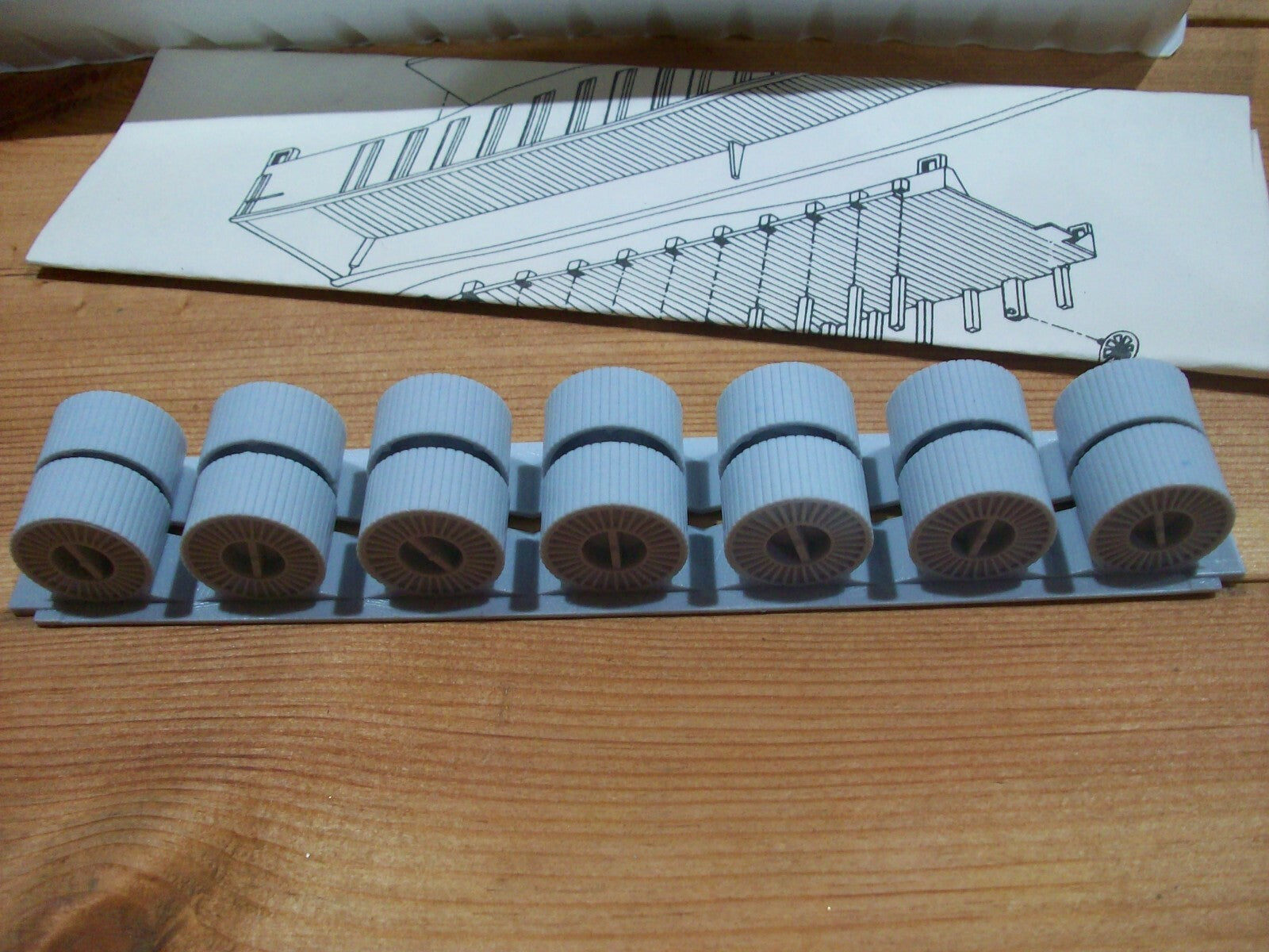 HO Scale Con-Cor 54' Flat Car Kit w /Load Rio Grande Lot#3869