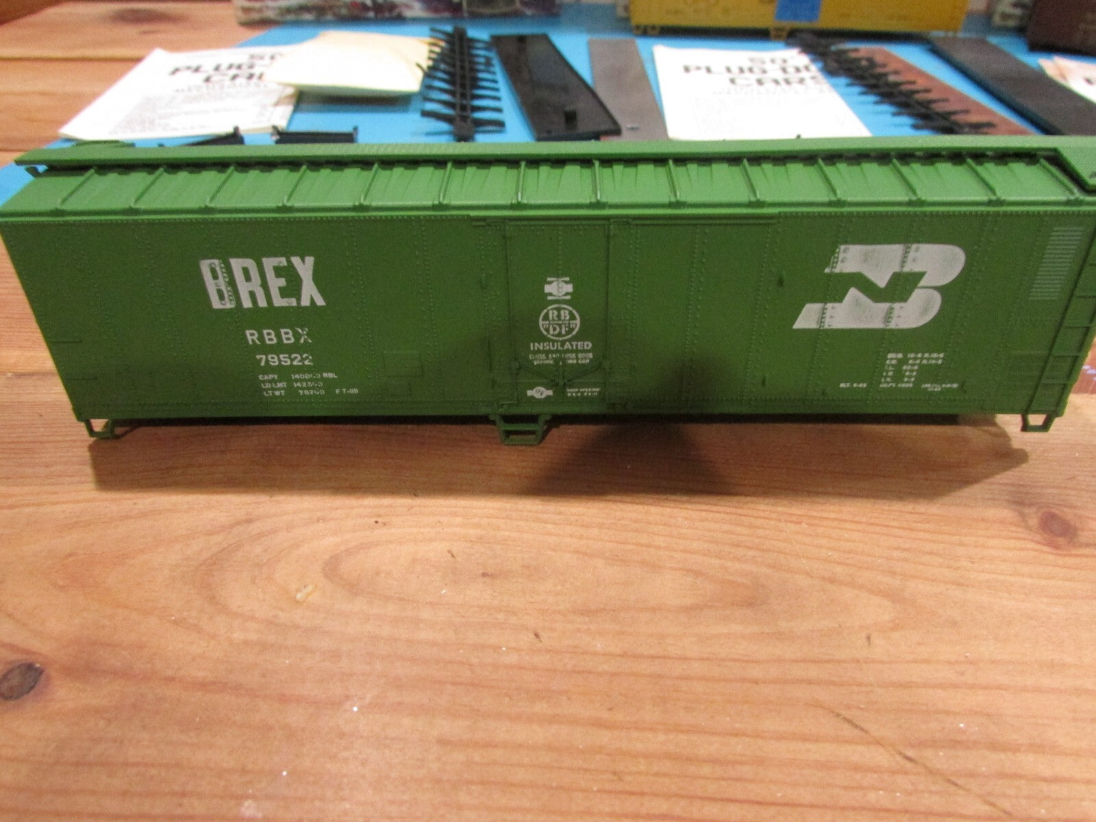 HO Scale Athearn (4) Assorted Box Car Lot#0939