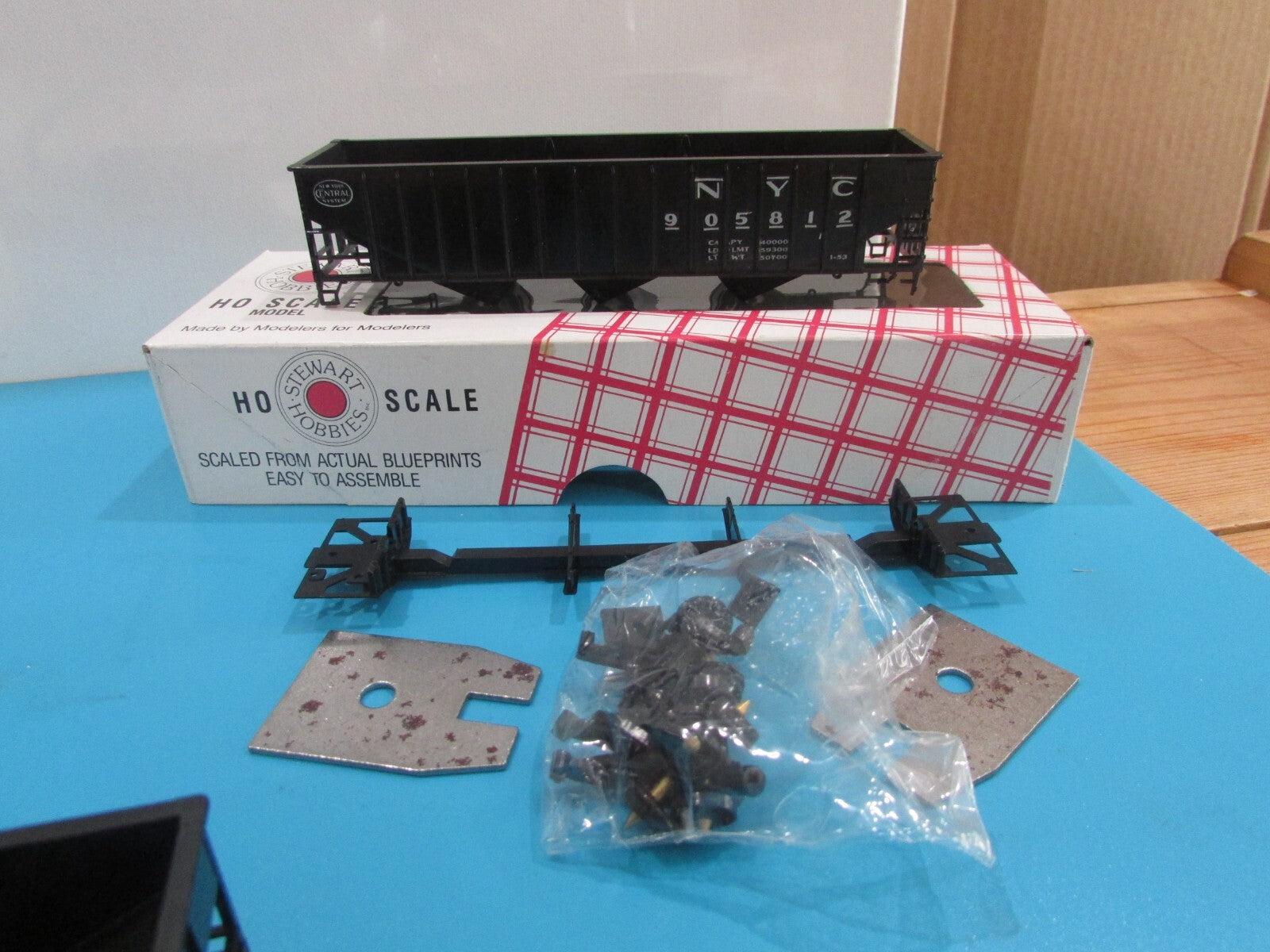 HO Scale Stewart Hobbies (4) Fishbelly 55Ton  Hooper Cars NYC Lot#0882