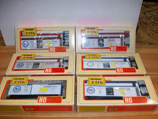 HO Scale (6) Assorted Train-Miniature Commemorative Cars Lot#0392