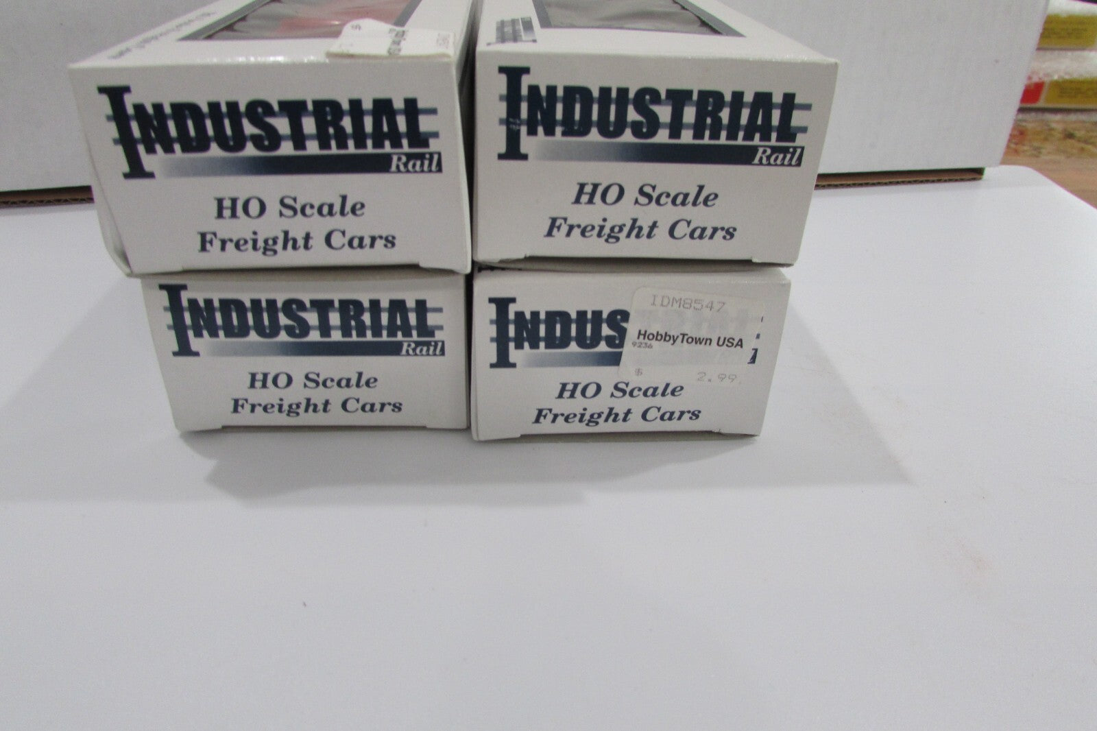 HO Scale Industrial Rail (4) Assorted Freight Cars  Lot#2863