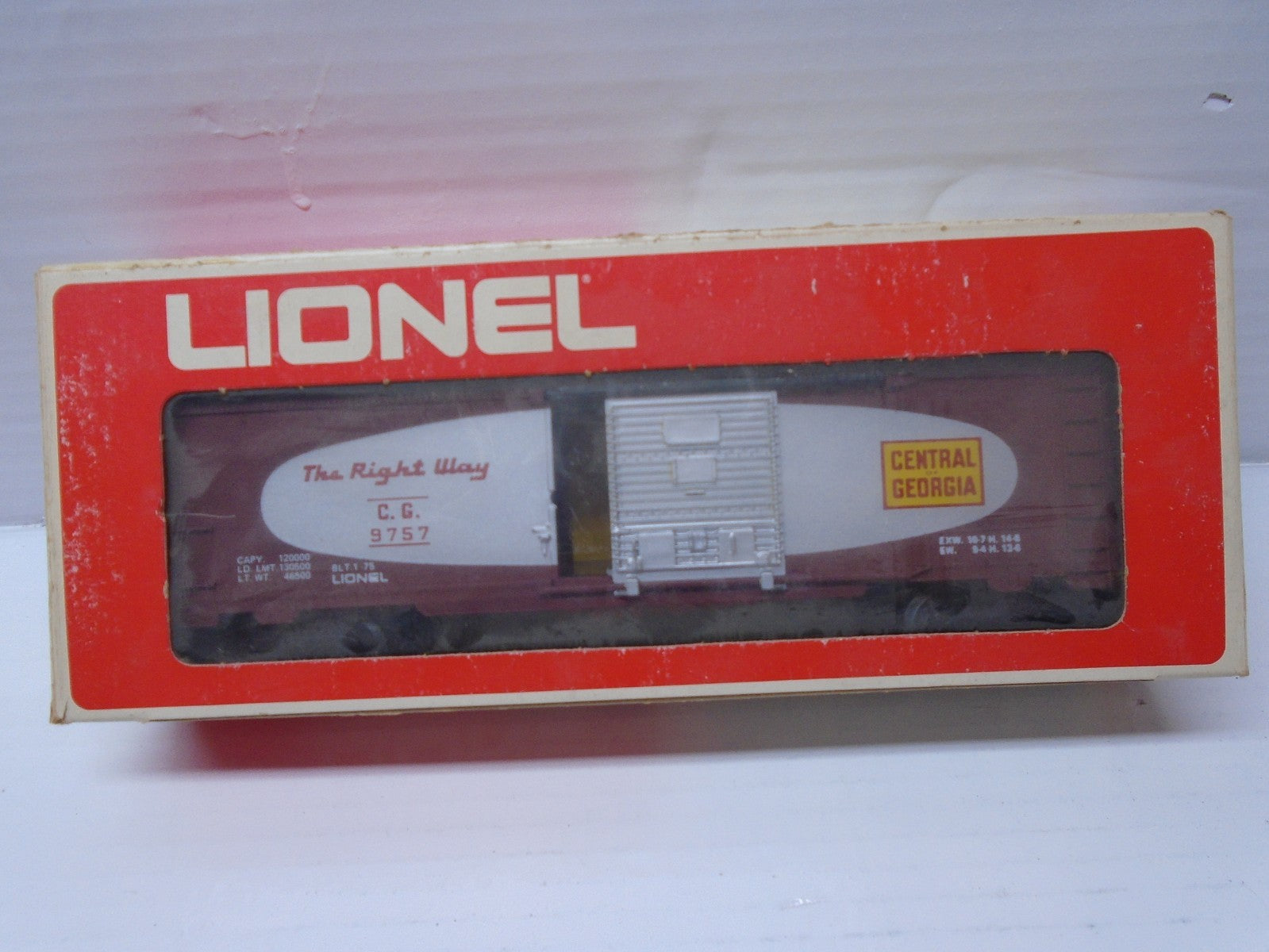 O SCALE  Lionel 6-9757 Central of Georgia Boxcar LN/Box