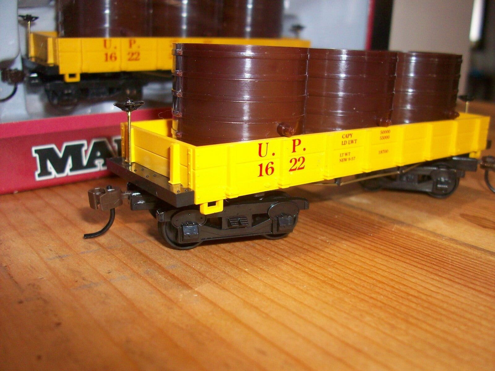 HO Scale (3)Mantua 723003 1860 Water Cars "Union Pacific" Lot#0642