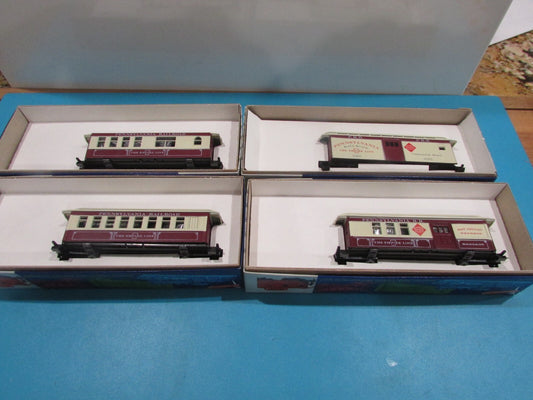 HO Scale Roundhouse (4) Overton Passenger Cars "Pennsylvania"  NIB Lot#2424