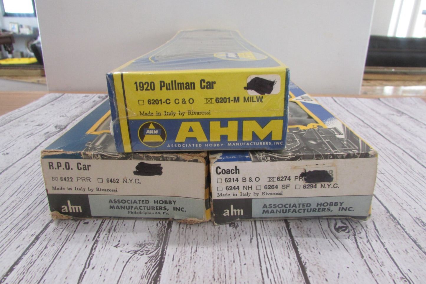 HO Scale AHM/Rivarossi (3) Assorted Passenger Cars Pennsylvania Lot#3294