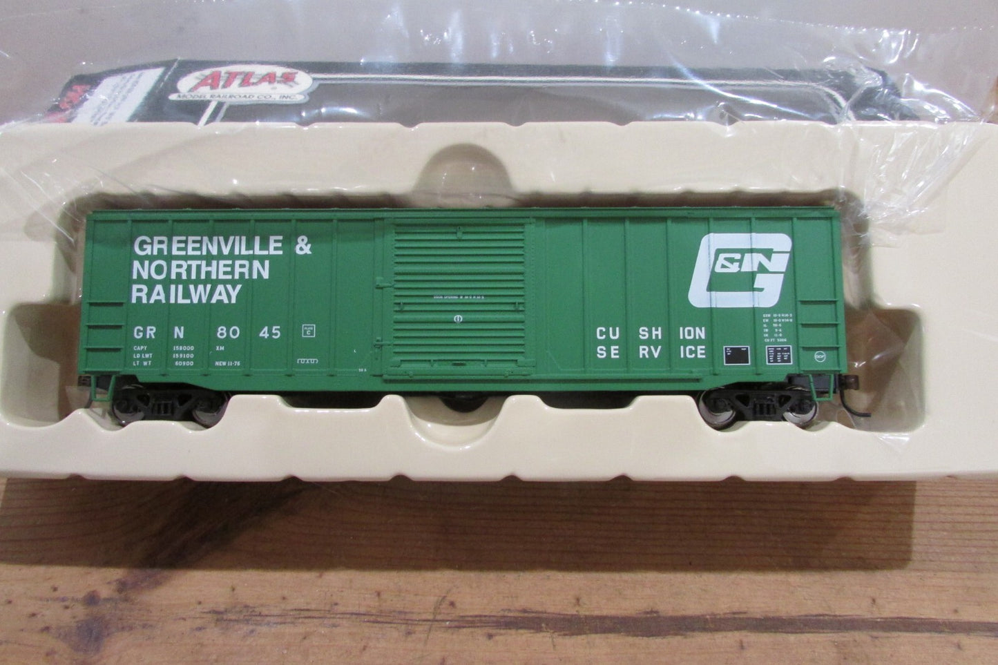 HO Scale Atlas 20-000-260 ACF 50'6' Boc Car Greenville & Northern #8045 A4592
