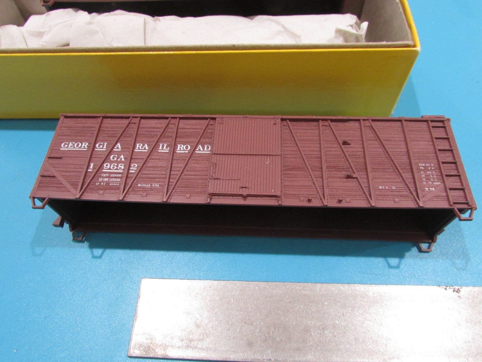 Ho Scale Accurail 4218 (3cars) 40' O.B Box Steel Ends Georgia RR Lot#1375