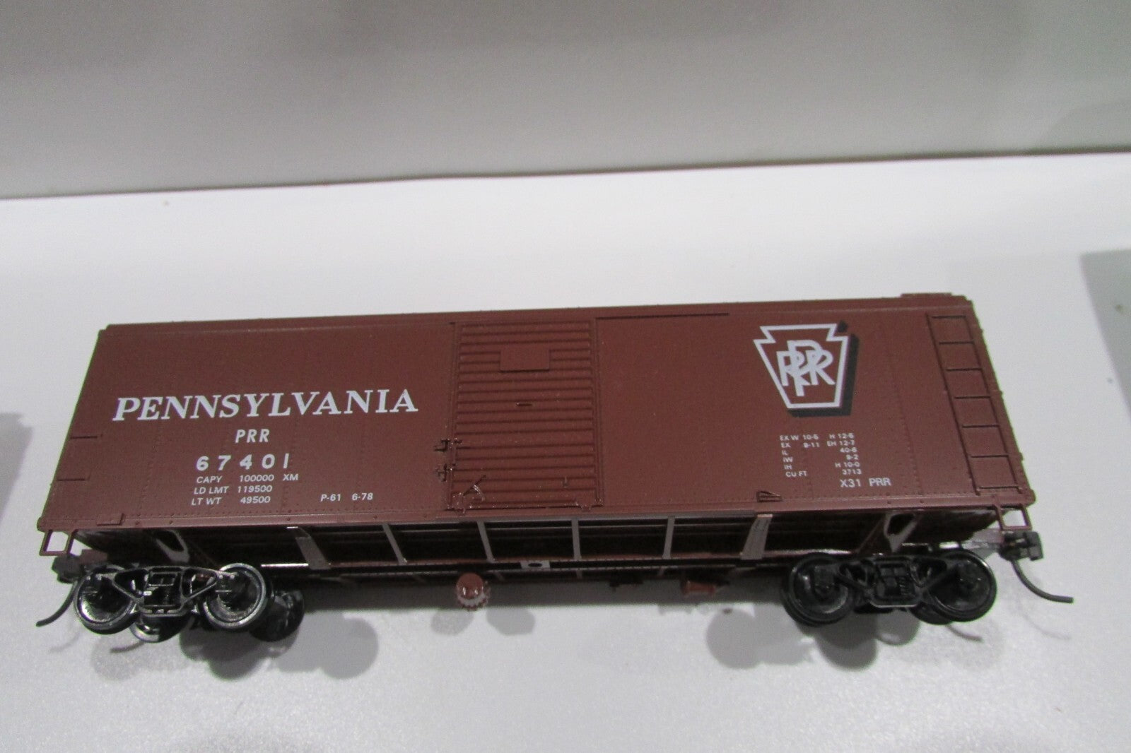 Ho Scale Bowser 55302 (4) X-31A 40' Single Door Pennsylvania Lot#2868