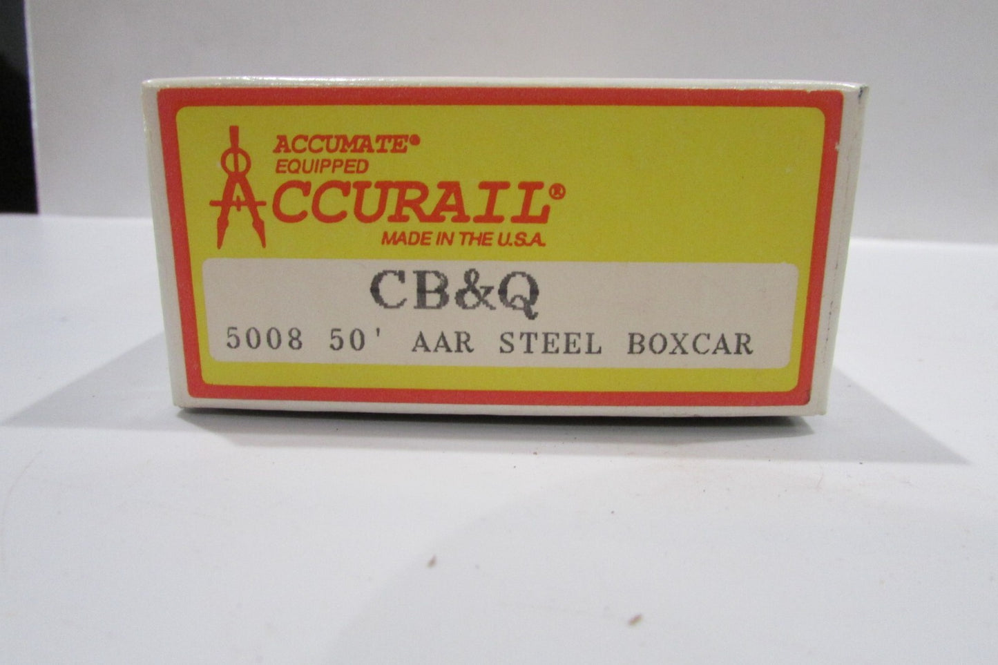 HO Scale Accurail 5008 50'  AAR Steel Boxcar CB&Q
