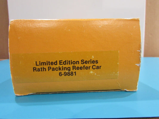 O Scale Lionel 6-9891 Rath Packing Reefer Car Lot#0758