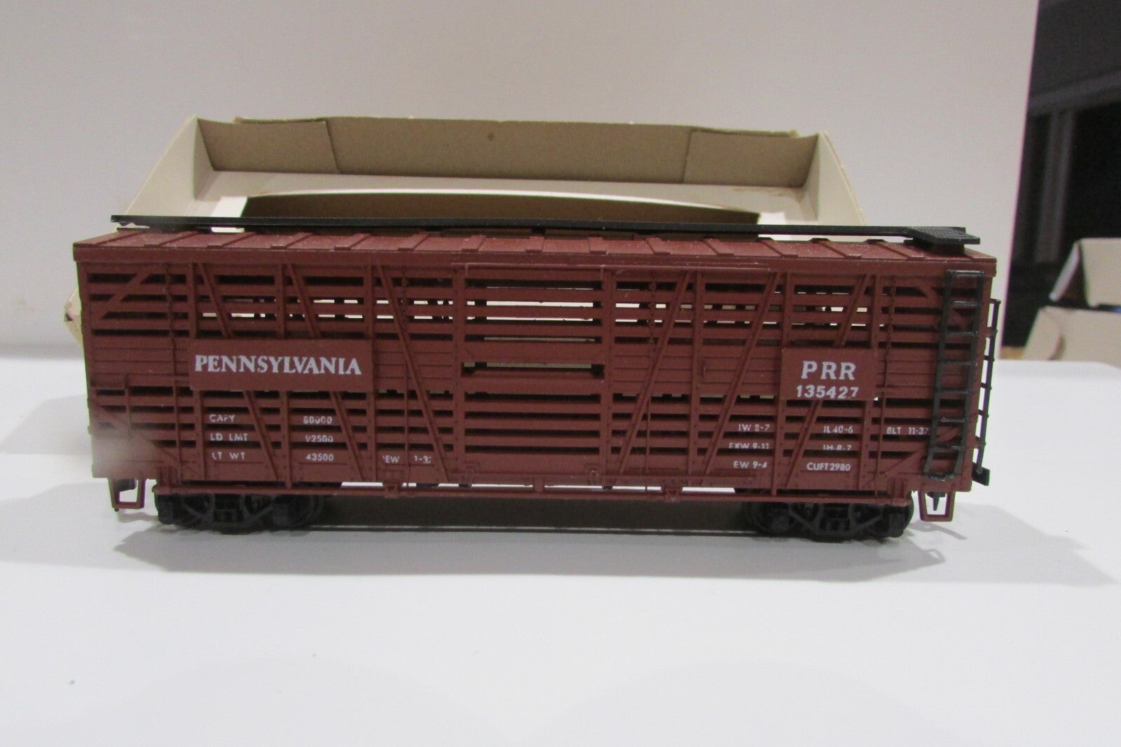 HO Scale Model Power Pennsylvania Cattle Car# PRR 135427 Lot#0373
