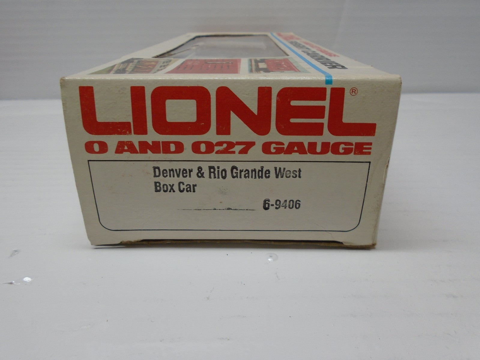 O SCALE Lionel 6-9406 Denver and Rio Grande Western Cookie Box Boxcar  