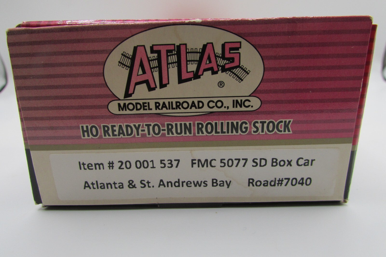 HO Scale Atlas 20-001-537 FCM 5077 SD Box Car A4664