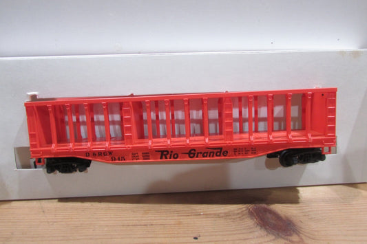 HO Scale AHM 5392F Pulpwood Rack Car Rio Grande D&RGW #945