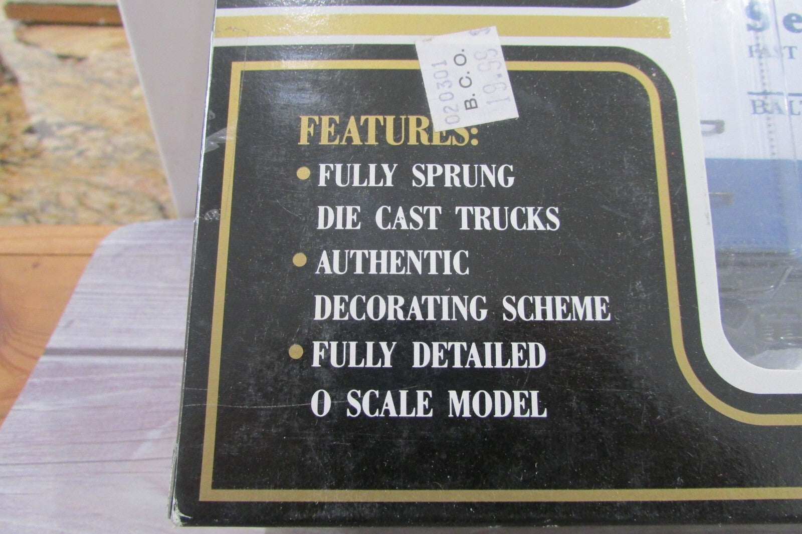 O Gauge K-Line K764-1091 B&O Sentinel Classic Box Car  Lot#2988