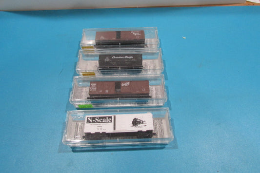 N Scale(4) Micro Trains Line Assorted Freight Cars Lot#2497