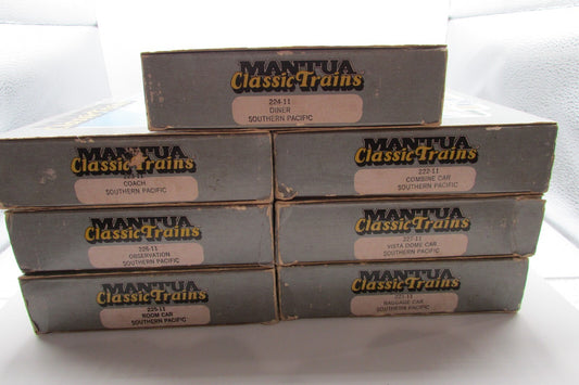 Ho Scale Mantua Classic Trains (7) Passenger Car Southern Pacific Lot#4694