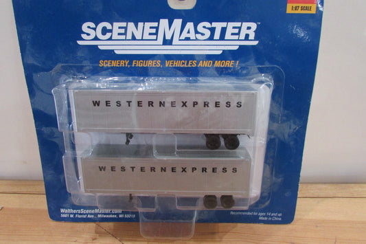 HO Scale Walthers 949-2306  40ft Trailer  (2pack) Western Express Lot#0020