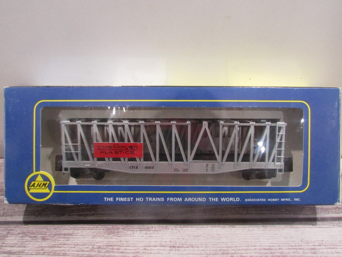 HO Scale AHM Container Carrier Chemplex Plastic Car#CTIX 1003