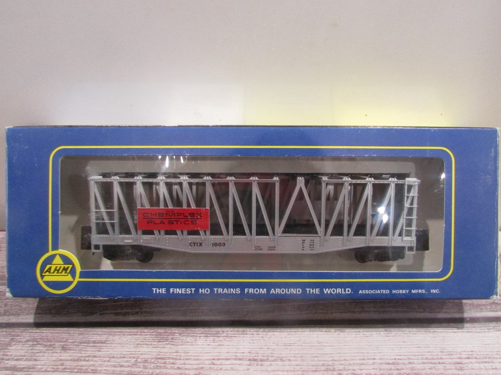 HO Scale AHM Container Carrier Chemplex Plastic Car#CTIX 1003
