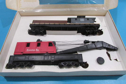 Ho Scale Tyco 932:800 Operating Crane Car Boom Tender #932  Santa Fe Lot#0709
