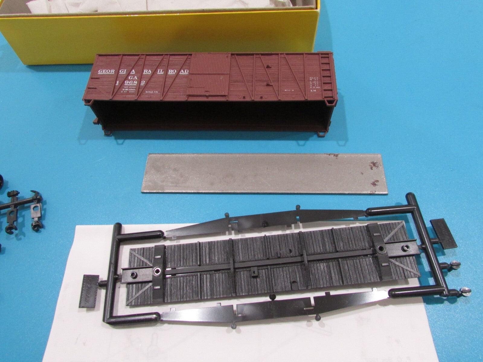 Ho Scale Accurail 4218 (3cars) 40' O.B Box Steel Ends Georgia RR Lot#1375
