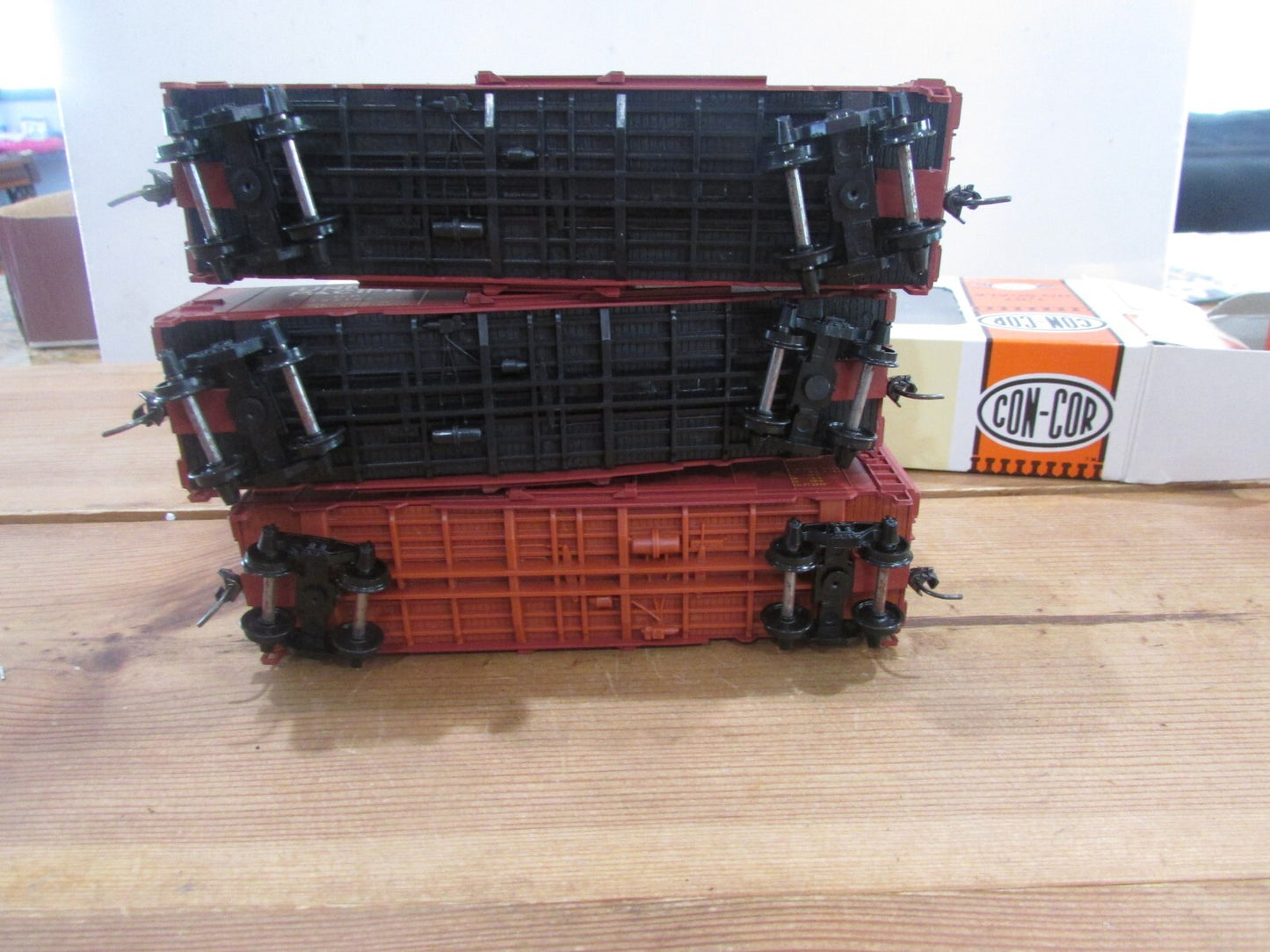 HO Scale Con-Cor (3) 40' Box Cars Union Pacific Lot#3548