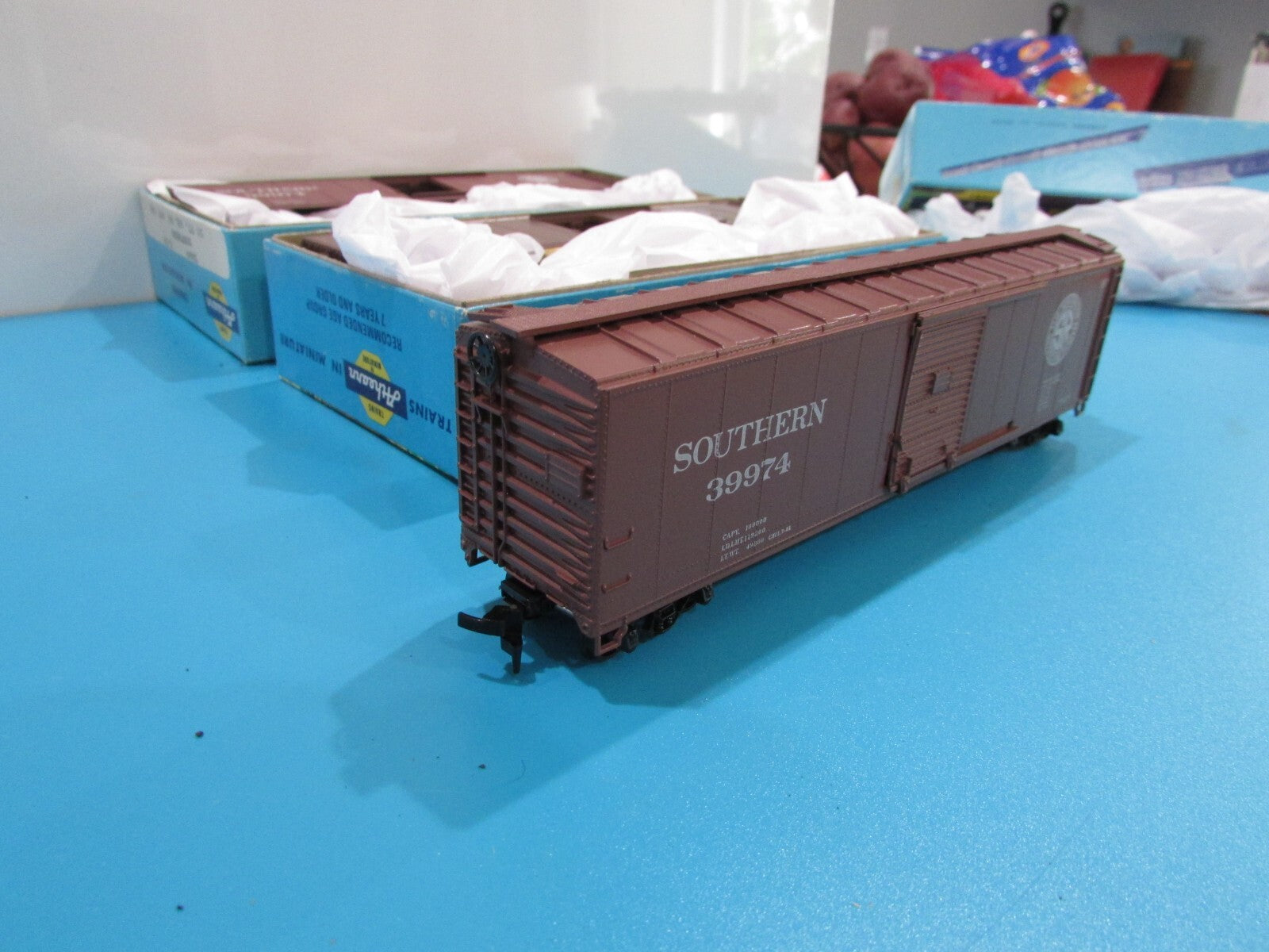 HO Scale Athearn (3Cars) 5060 50ft Single Door Box Cars "Southern" Lot#1107